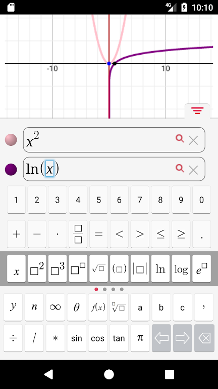 Symbolab Graphing Calculator Screenshot 0