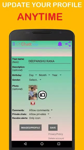 ChattUSA-100% Free Dating App OLD VERSION 스크린샷 1