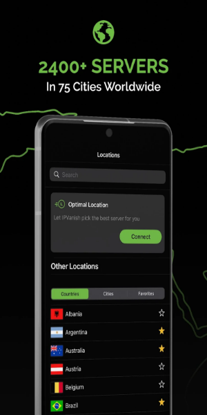 IPVanish: VPN Location Changer स्क्रीनशॉट 1