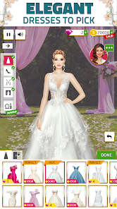 Hochzeitdesigner: Kleiddressup Captura de tela 0