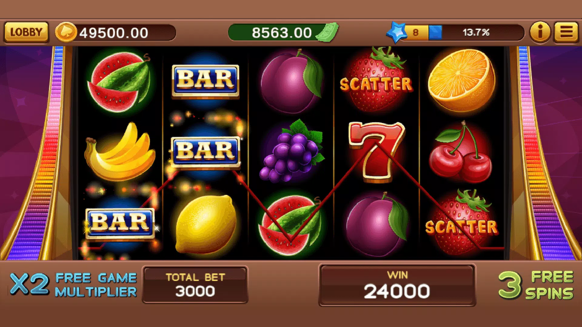 Game Heap - Seven Slots Screenshot 2