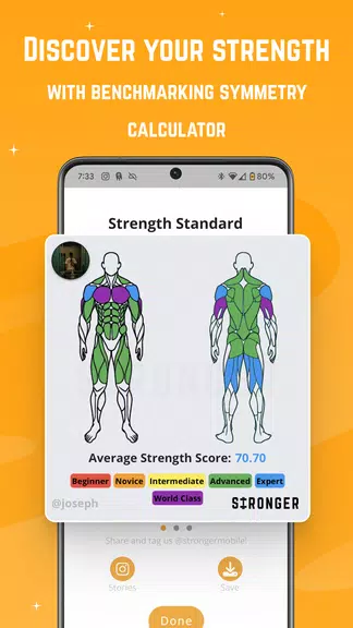 Stronger - Workout Gym Tracker Capture d'écran 1