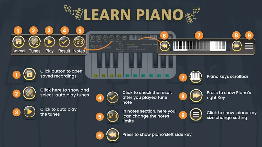 Piano Master : Learn Piano Captura de tela 0