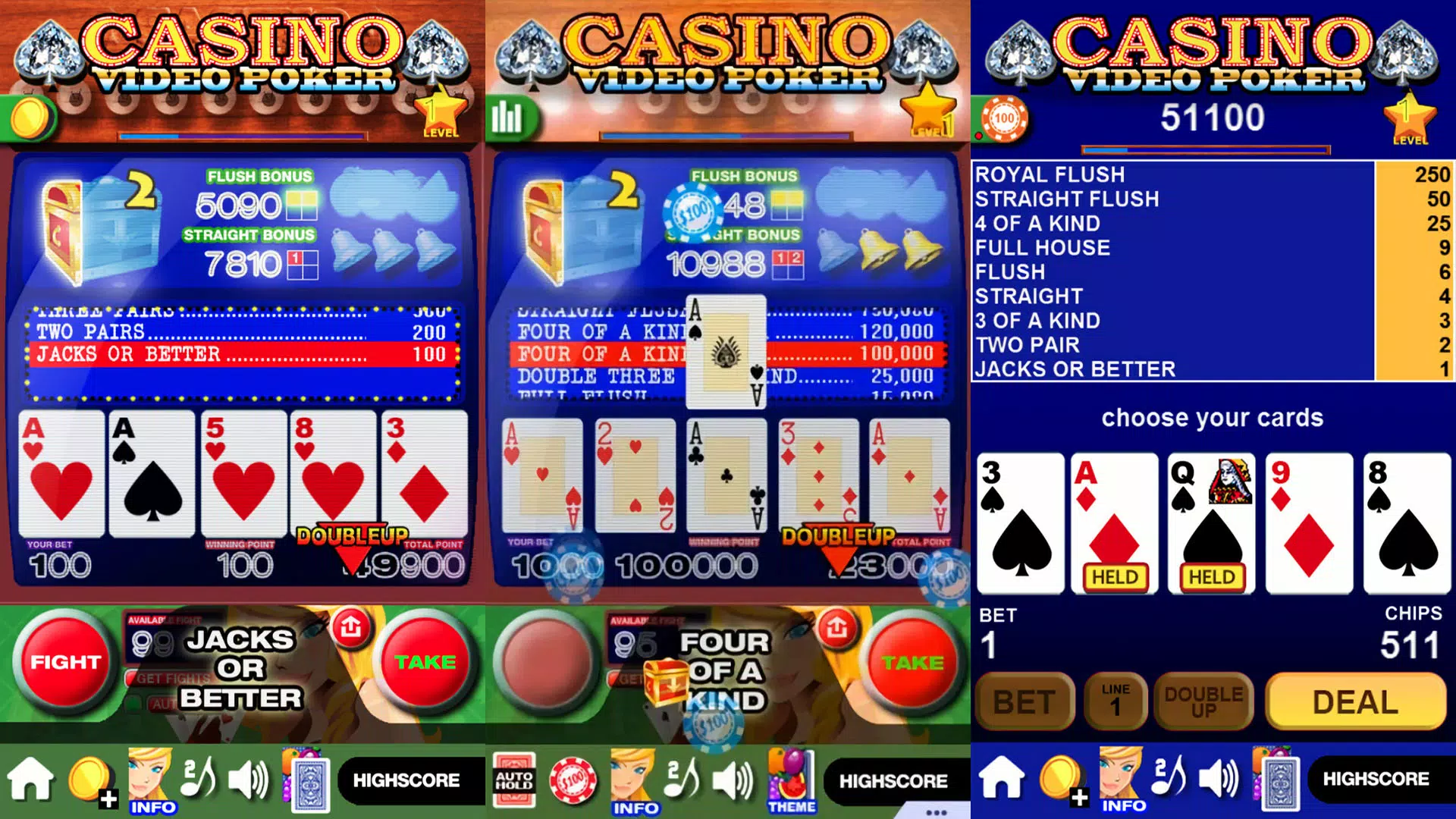 Casino Video Poker Captura de tela 2