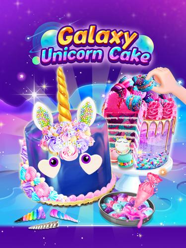 Galaxy Unicorn Cake Ảnh chụp màn hình 3