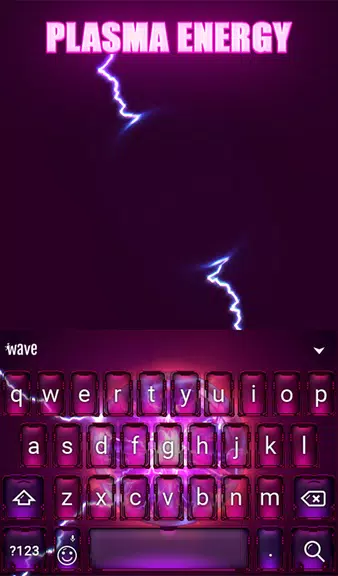 Plasma Keyboard & Wallpaper Capture d'écran 1