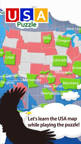 USA Map Puzzle ภาพหน้าจอ 0