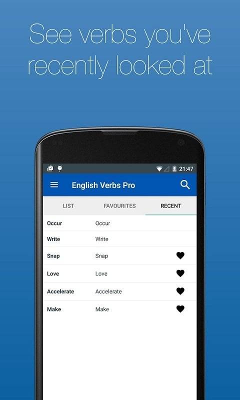 English Verb Conjugator Pro Tangkapan skrin 0