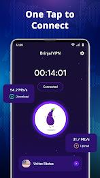 Brinjal VPN - Proxy & Secure स्क्रीनशॉट 2