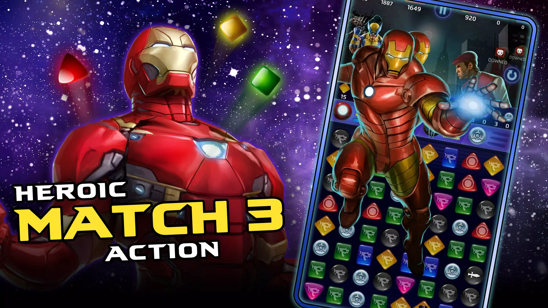 MARVEL Puzzle Quest: 히어로 RPG 스크린샷 1