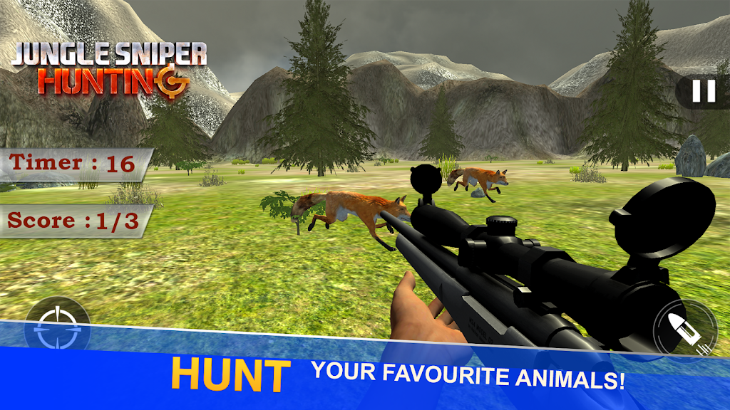 Jungle Sniper Hunting 3D Screenshot 0