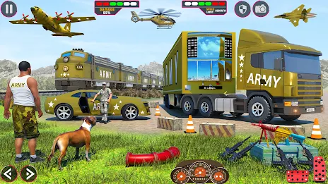 Army Car Truck Transport Games Screenshot 1