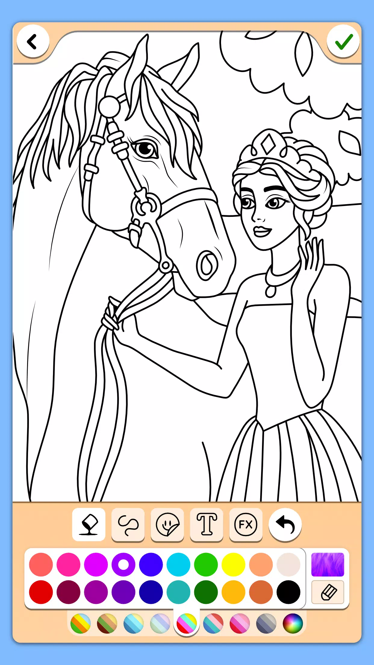 Princess Coloring Game স্ক্রিনশট 3