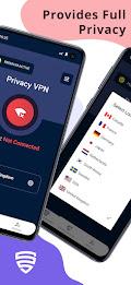 Privacy VPN - No Log VPN Proxy ภาพหน้าจอ 1