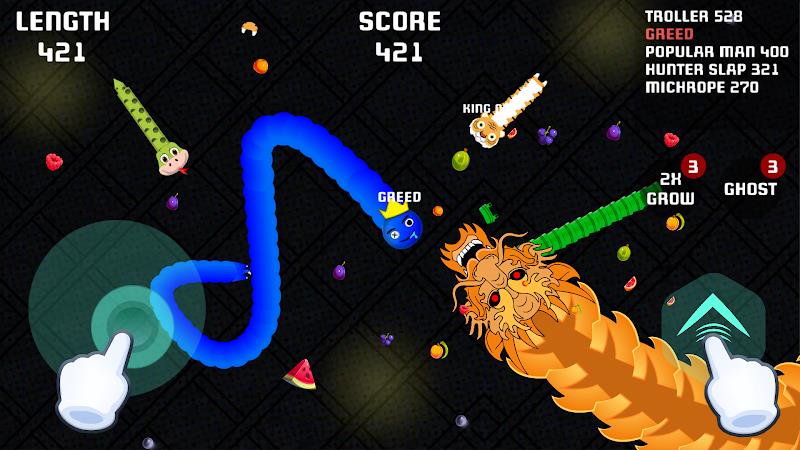 Worms io Gusanos Snake Game ภาพหน้าจอ 0