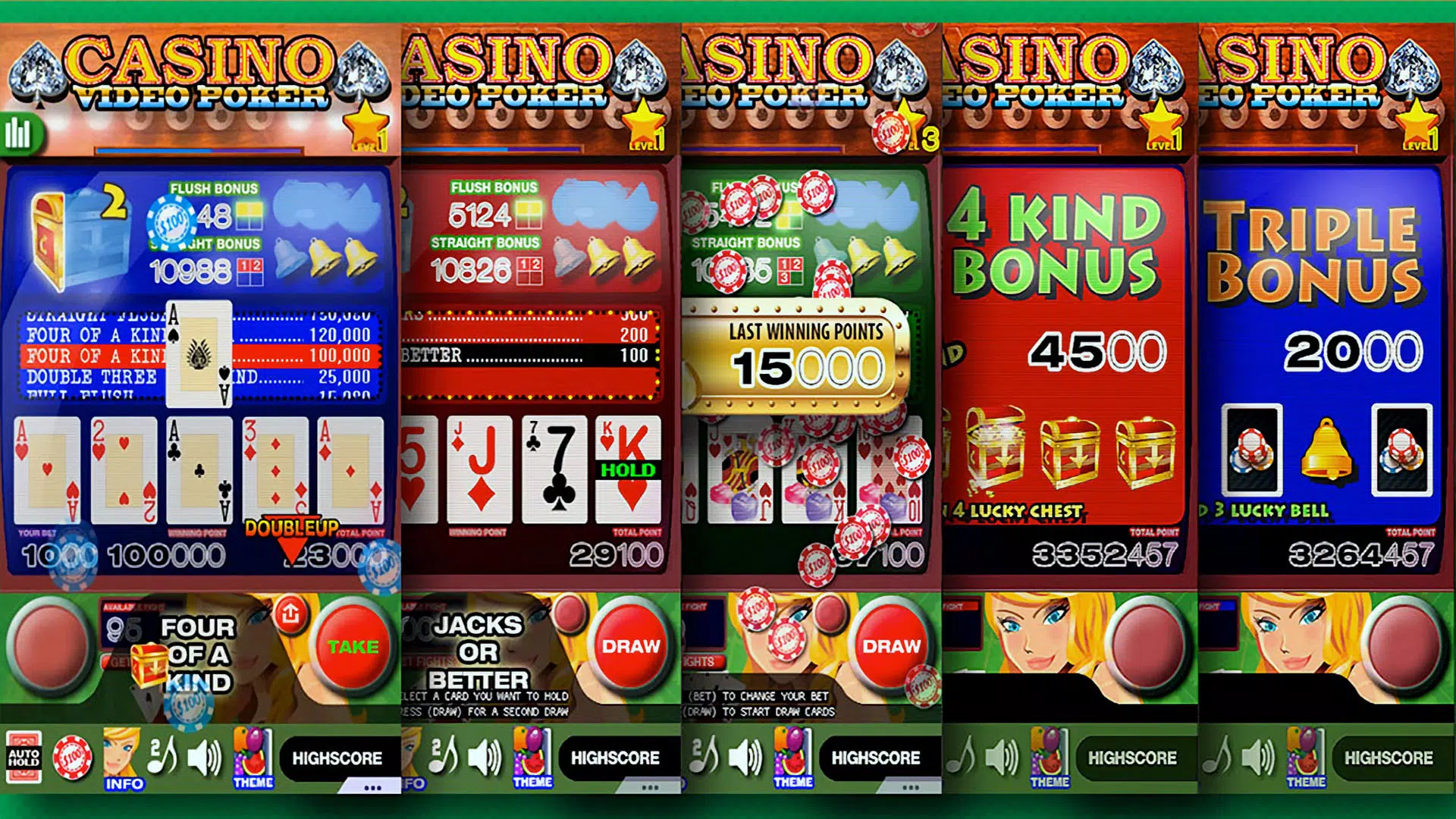 Casino Video Poker Captura de tela 3