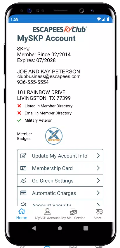 Escapees RV Club Mobile App Screenshot 2