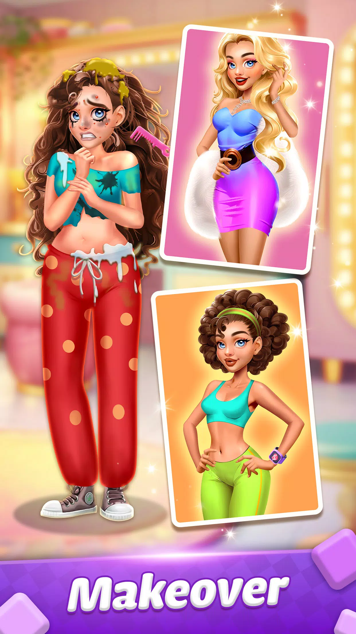 Makeover Triple Match 3D Captura de tela 1