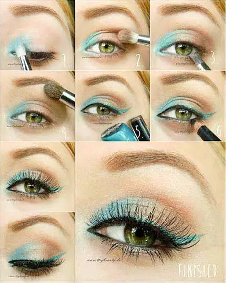 Basic Makeup Tutorial Step by Step Captura de pantalla 1