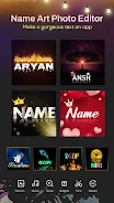 Name Art Photo Editor 3D Text Captura de tela 2