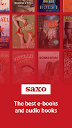 Saxo: Audiobooks & E-books Captura de pantalla 0