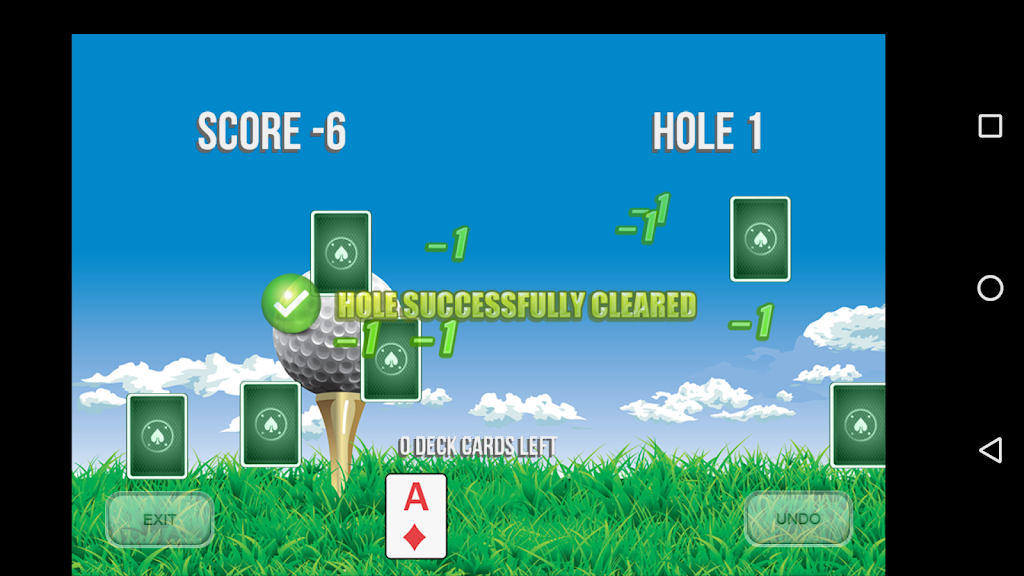 Golf Solitaire 18 Captura de pantalla 2