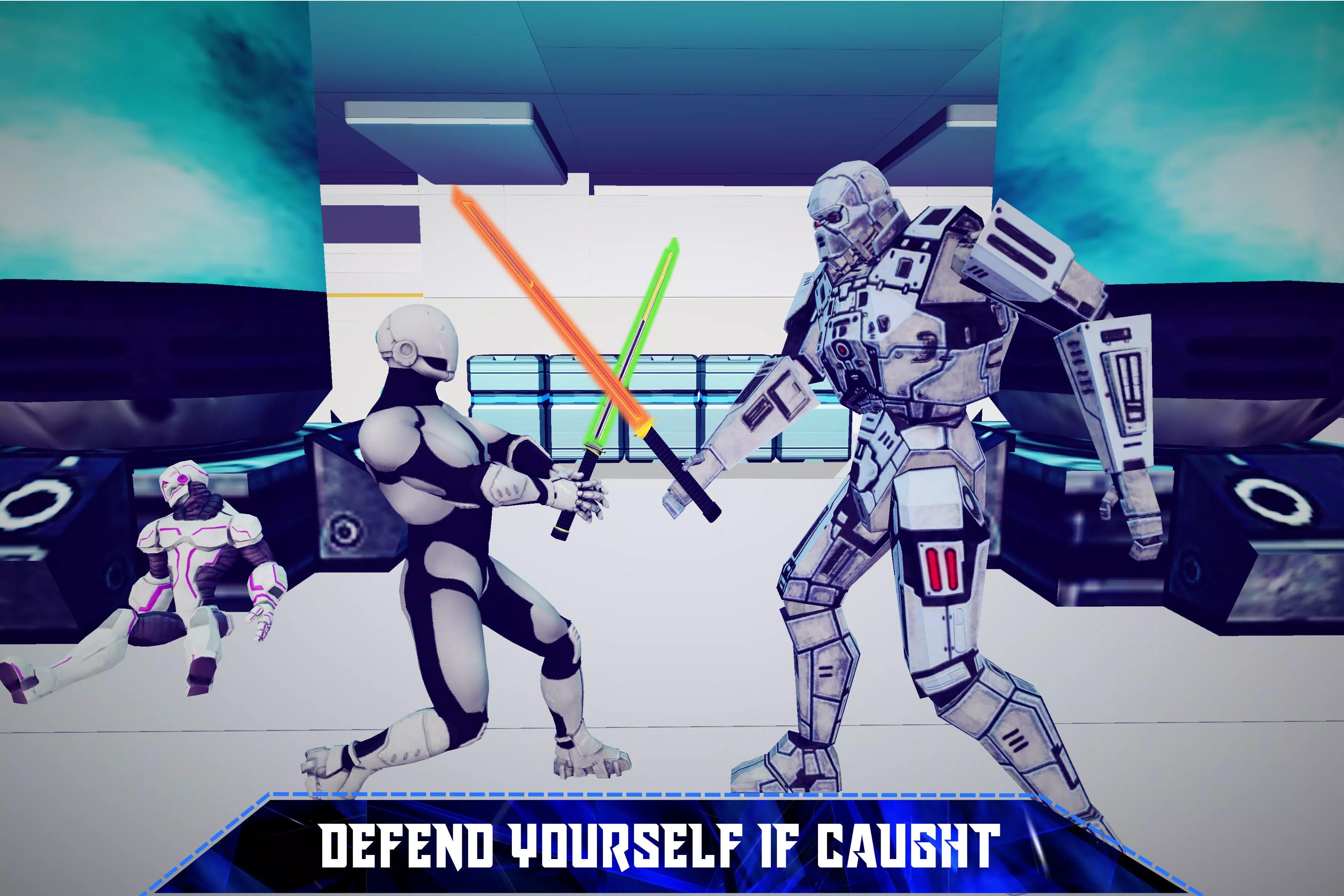 Escape Robot Facility: 3D Cosmic Galaxy Captura de pantalla 2
