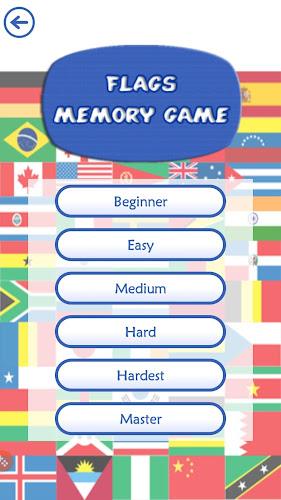 Flags Memory Game Screenshot 1