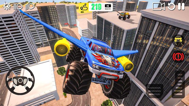 Flying Car Games 3D Simulator ဖန်သားပြင်ဓာတ်ပုံ 3