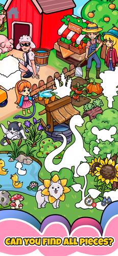 Sticker book & coloring puzzle Screenshot 1