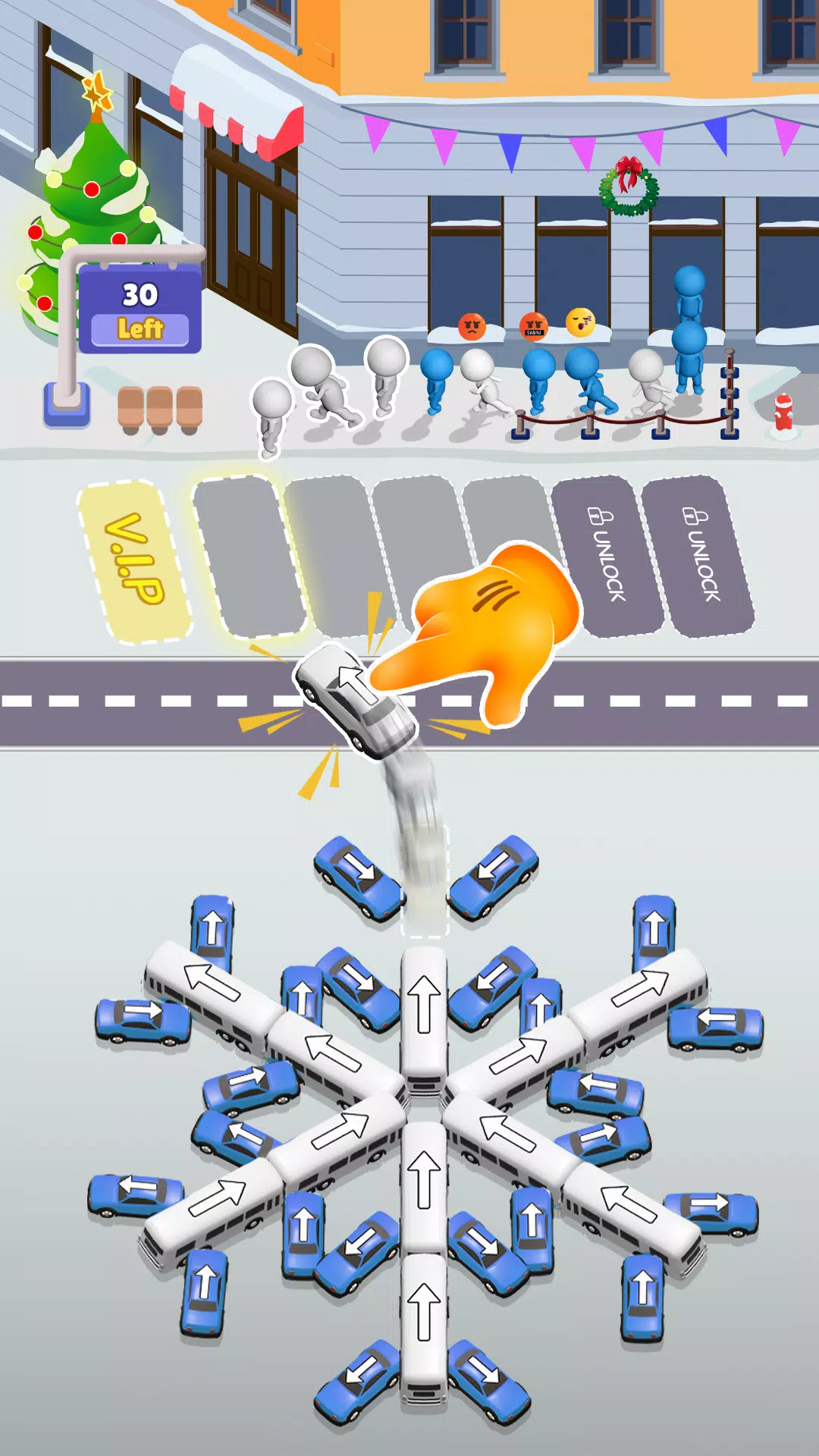 Bus Sort Jam: Parking Puzzle Скриншот 2