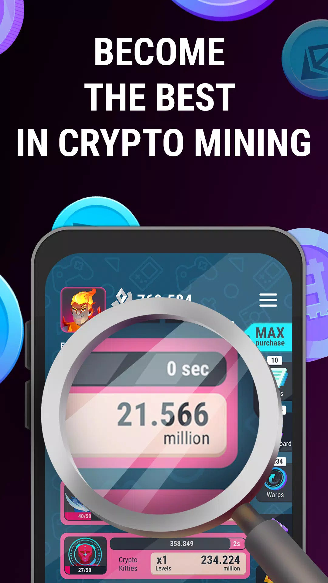 Crypto Miner Tycoon स्क्रीनशॉट 2