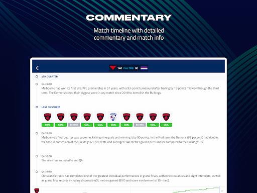 AFL Live Official App Screenshot 1