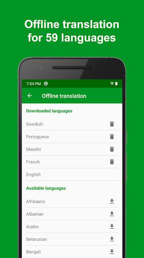 Offline Language Translator Tangkapan skrin 1