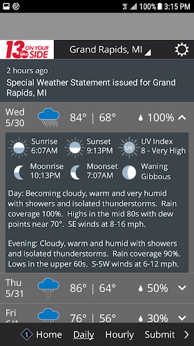 WZZM 13 Weather應用截圖第1張