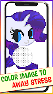 Pony Pixel Art Coloring Book Screenshot 1