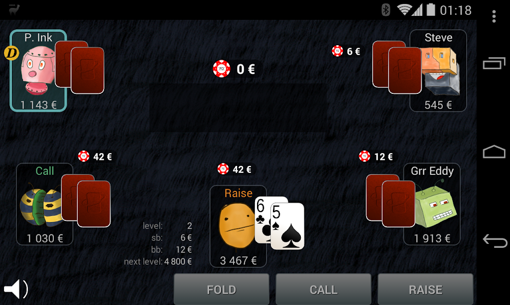 Bots Don't Bluff Offline Poker Screenshot 1