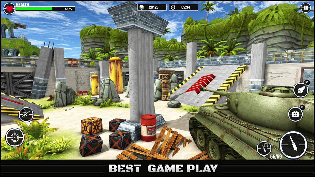 World War Army: Tank War Games