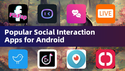 안드로이드용 인기 있는 소셜 상호작용 앱