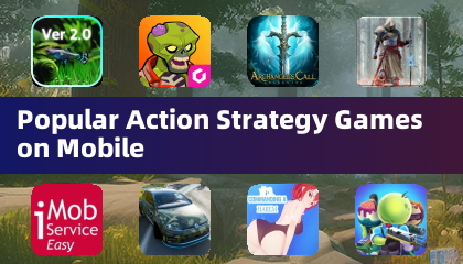 Jeux populaires de stratégie d'action sur mobile